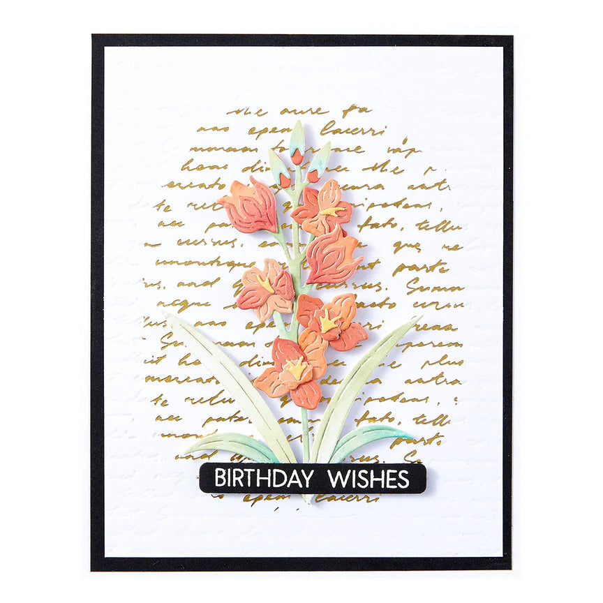 Spelbinders - BetterPress plate - Script Text