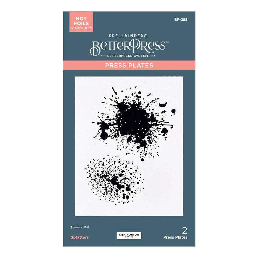 Spelbinders - BetterPress plate - Splatters
