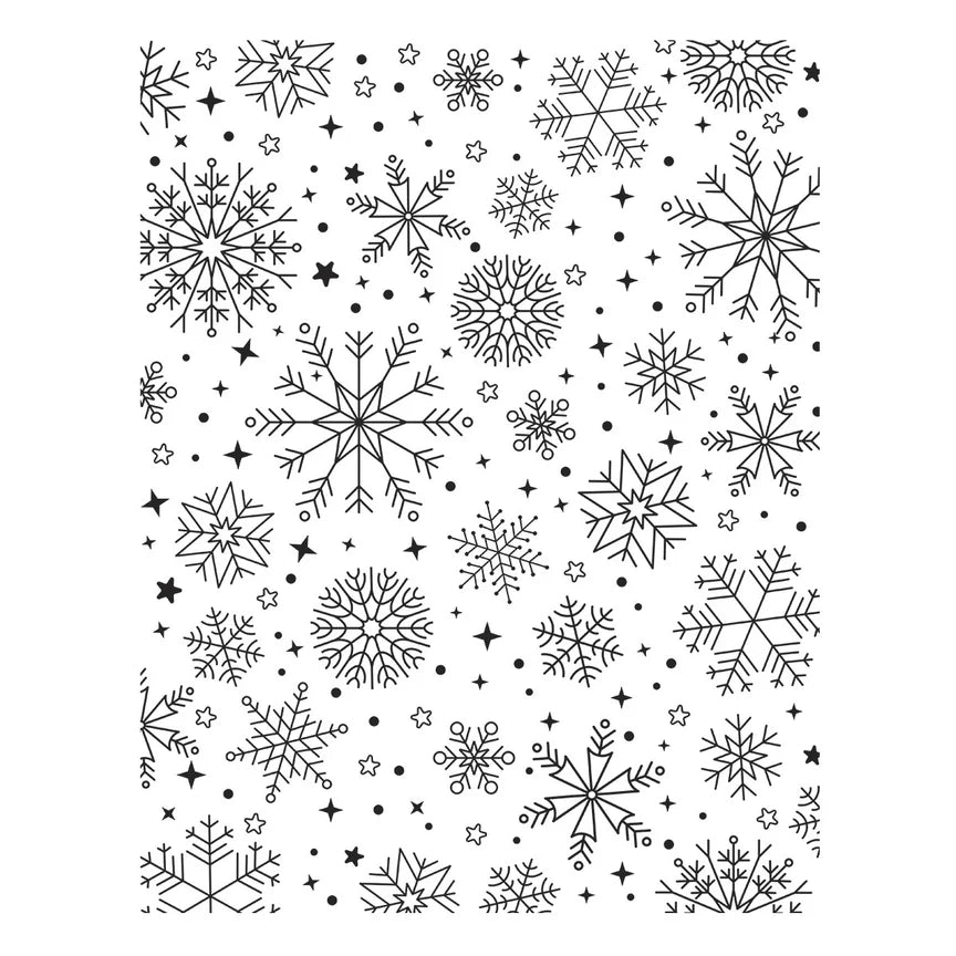 Spelbinders - BetterPress plate - Snowfall Shimmer