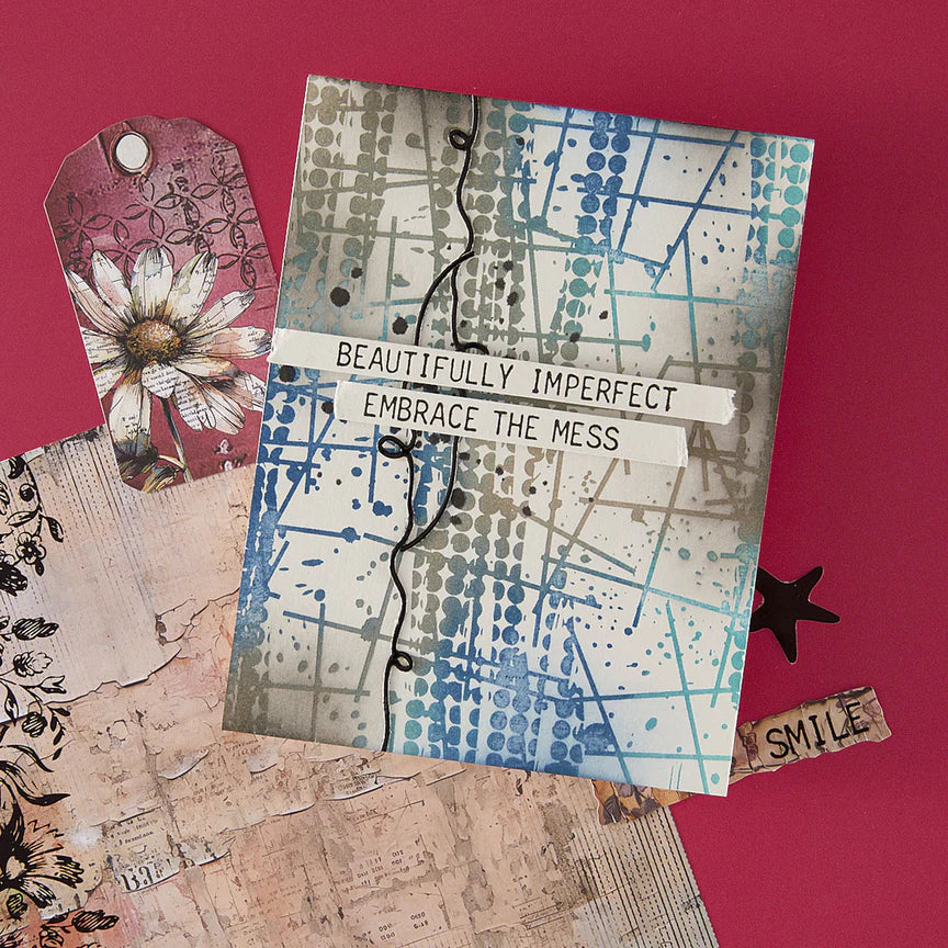 Spelbinders - BetterPress plates - Grungy Background