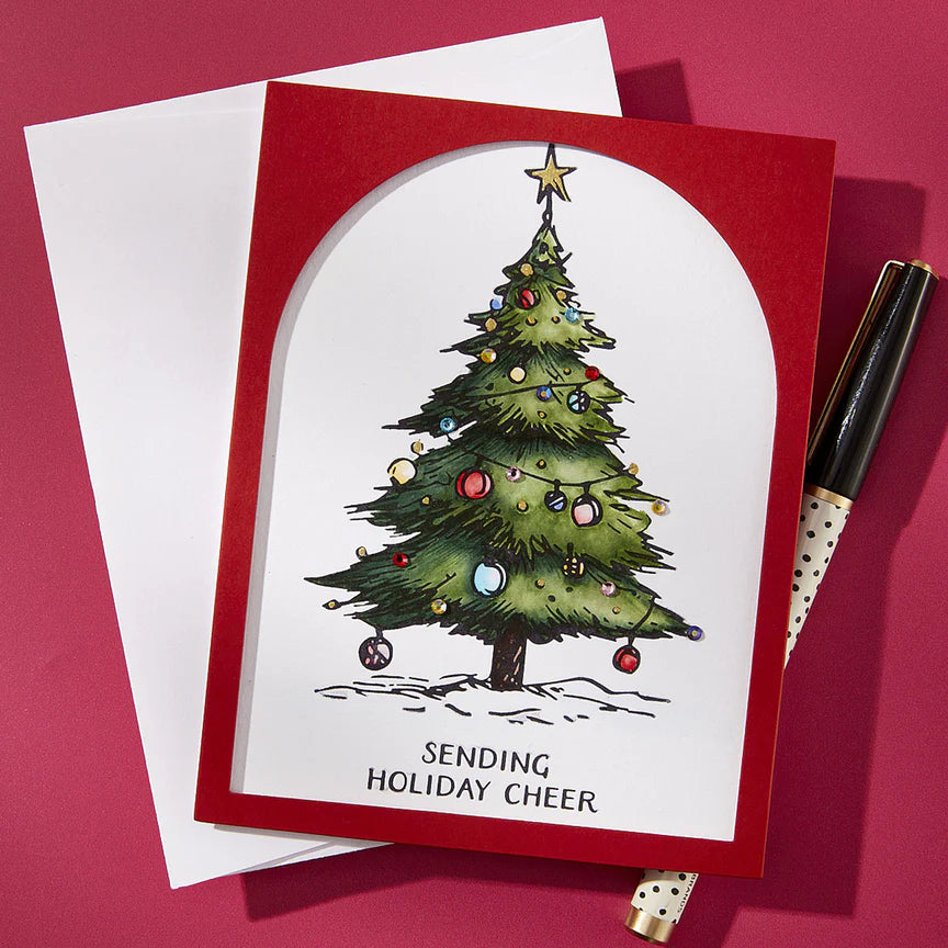 Spelbinders - BetterPress plate - Twinkle Bright Tree
