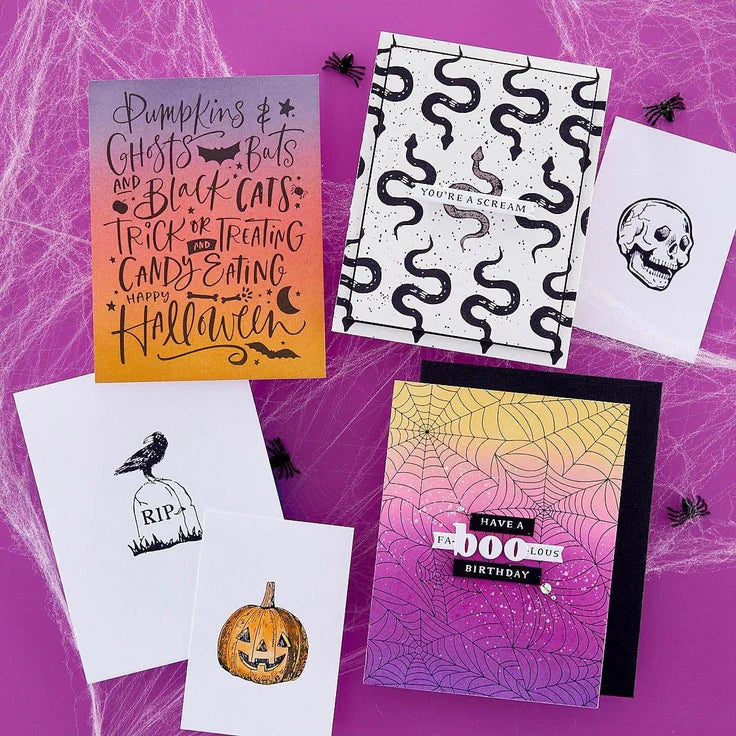 Spelbinders - BetterPress plate & Die set - Halloween Collection - Spider Web Background