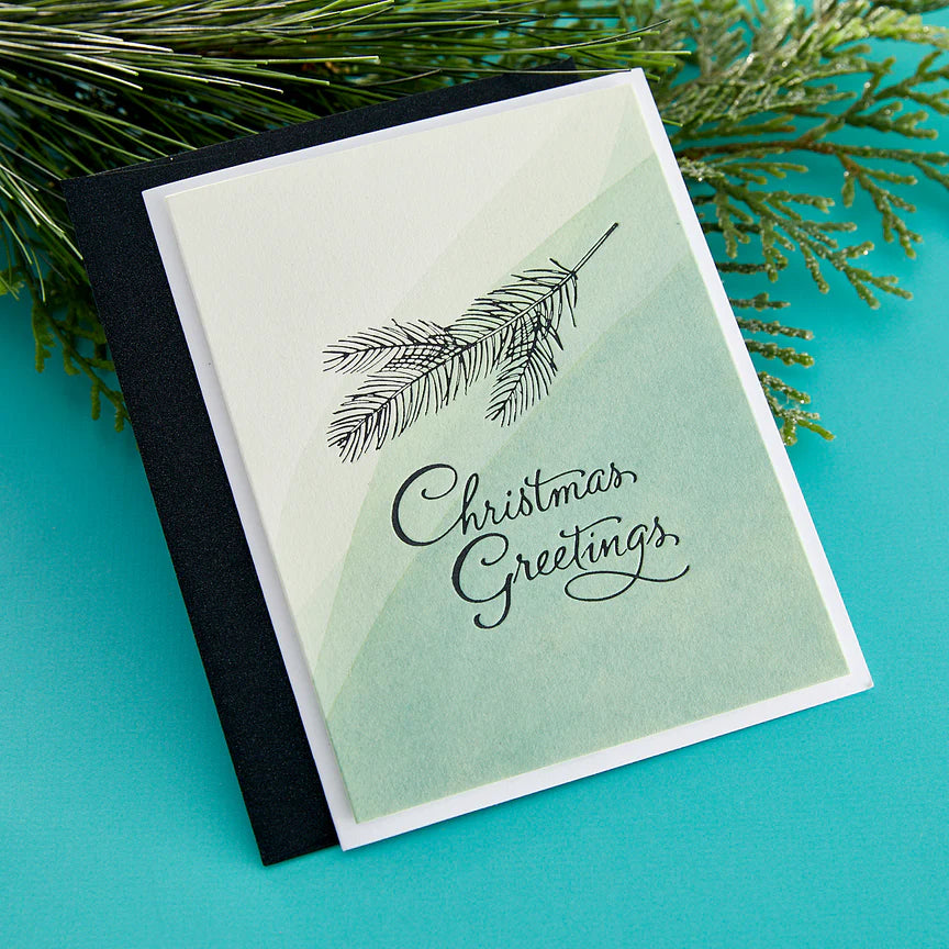 Spelbinders - BetterPress plate - Evergreen Branches