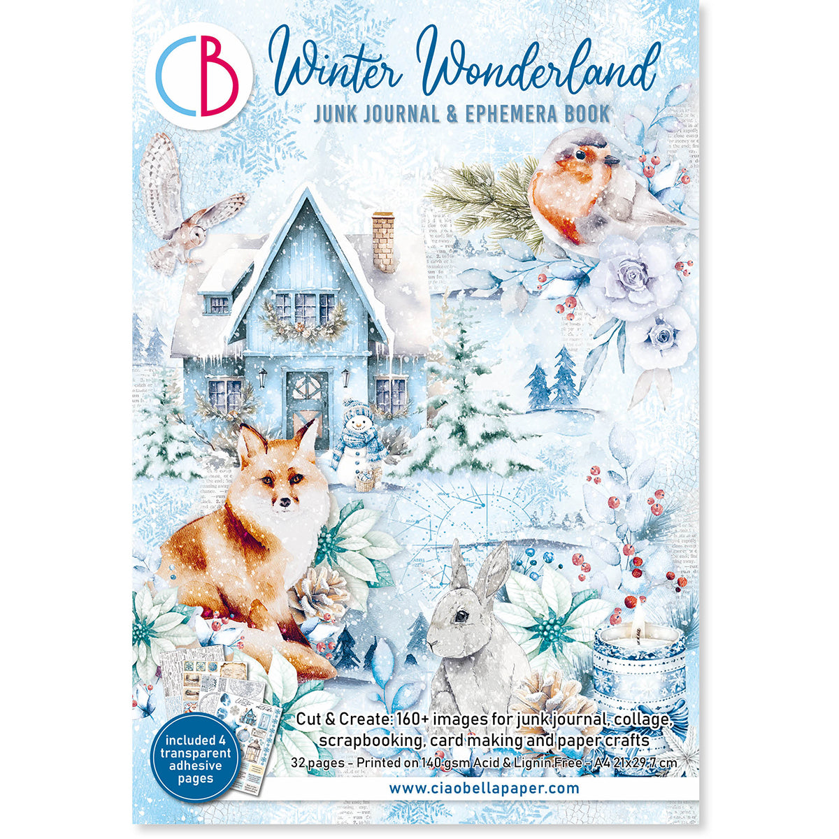 Ciao Bella - Junk Journal & Ephemera Book - Winter Wonderland