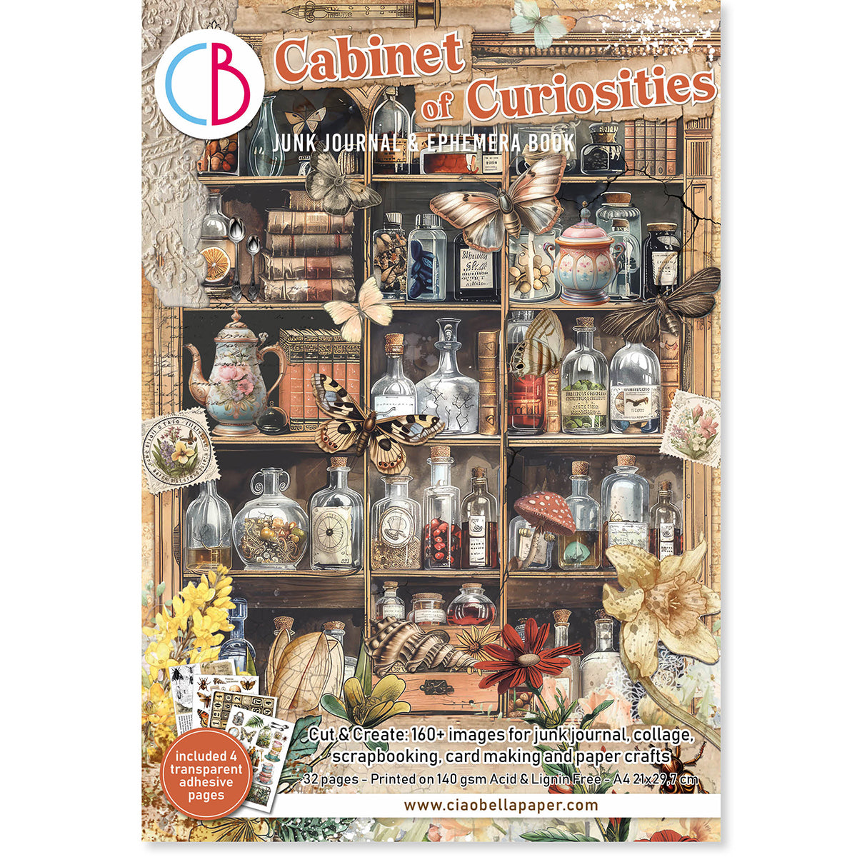 Ciao Bella - Junk Journal & Ephemera Book - Cabinet of Curiosities