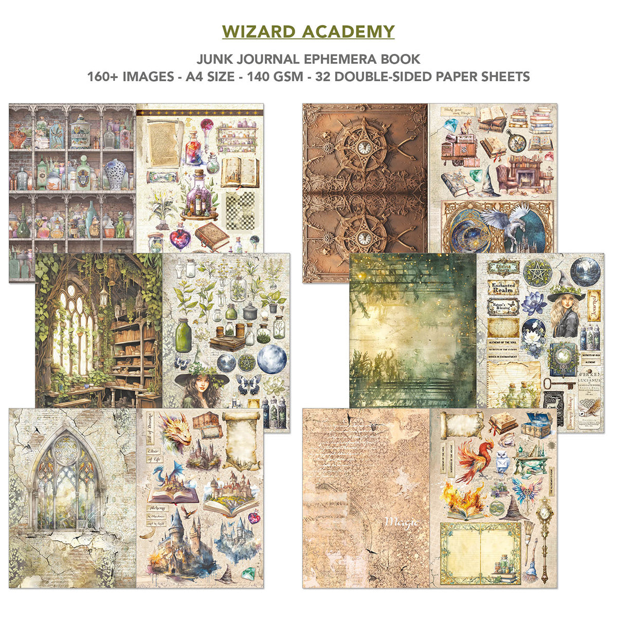 Ciao Bella - Junk Journal & Ephemera Book - Wizard Academy