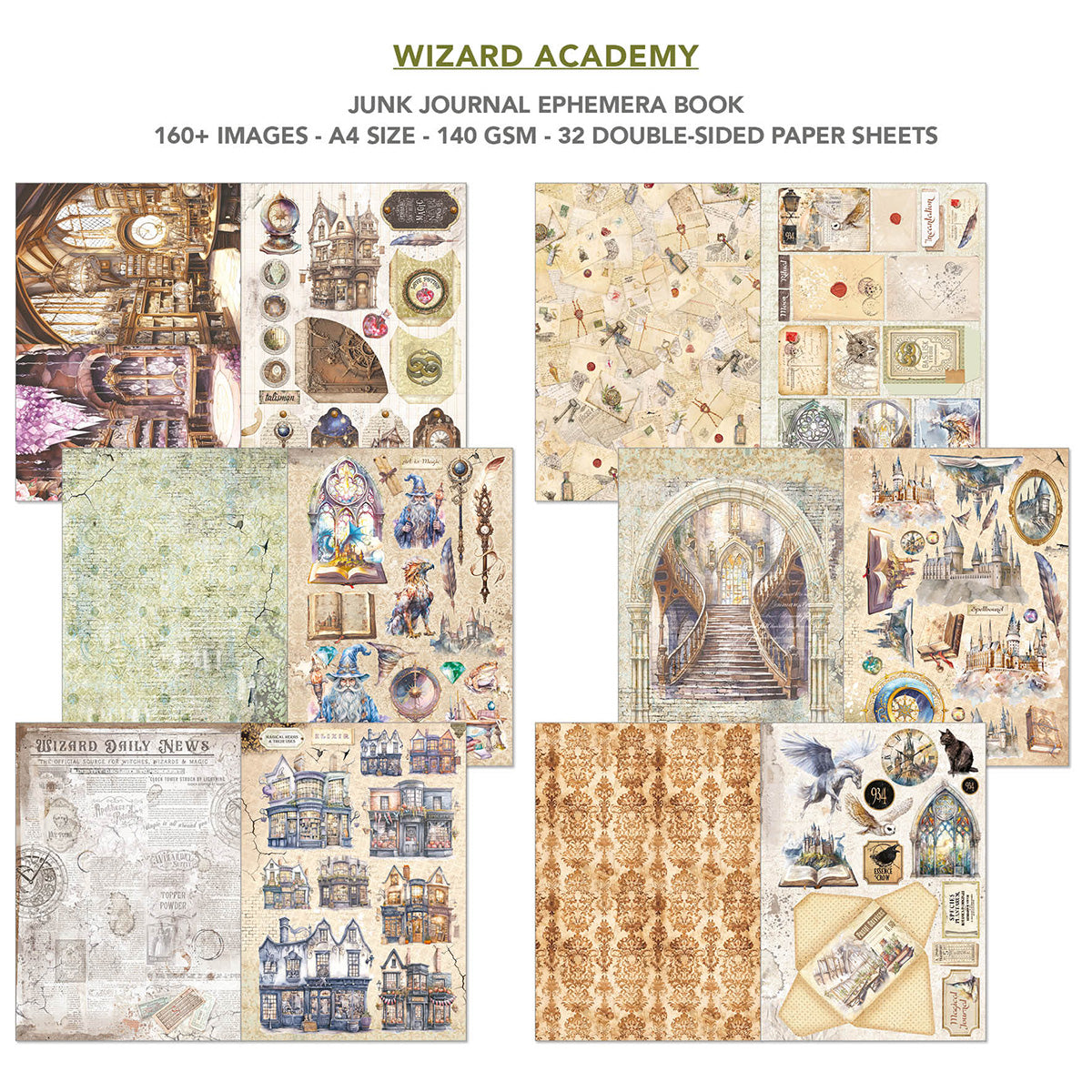 Ciao Bella - Junk Journal & Ephemera Book - Wizard Academy