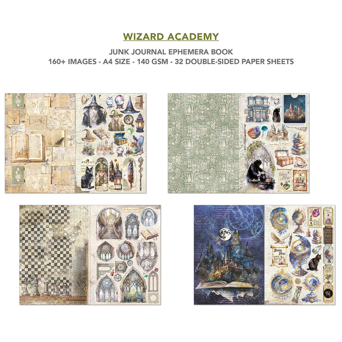 Ciao Bella - Junk Journal & Ephemera Book - Wizard Academy