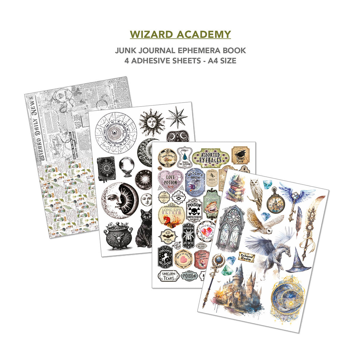 Ciao Bella - Junk Journal & Ephemera Book - Wizard Academy