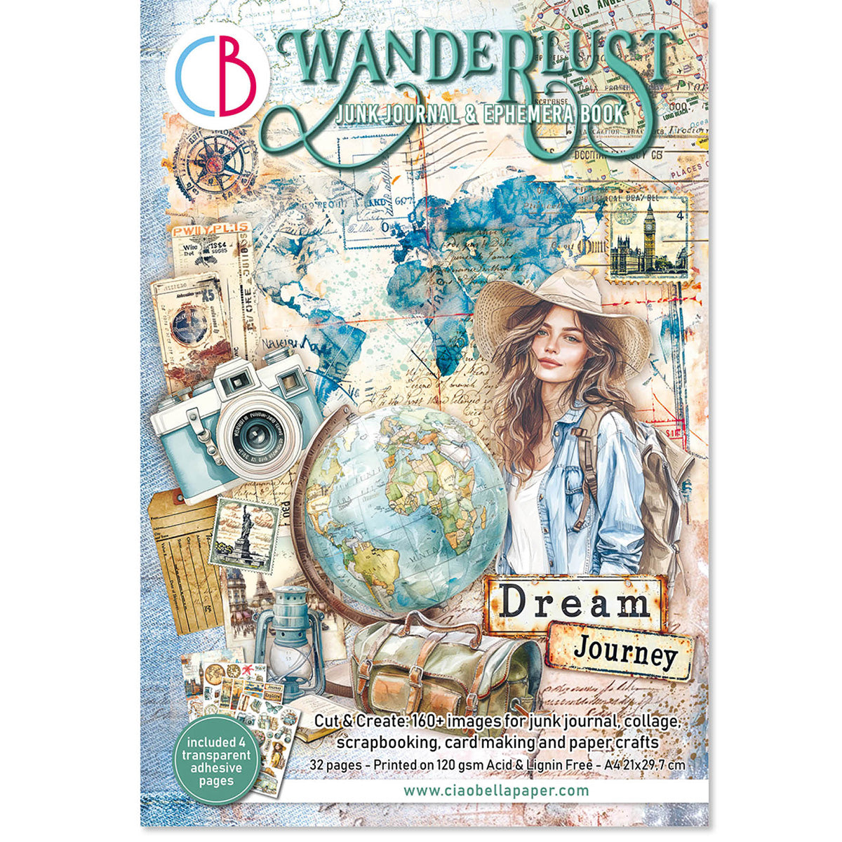 Ciao Bella - Junk Journal & Ephemera Book - Wanderlust