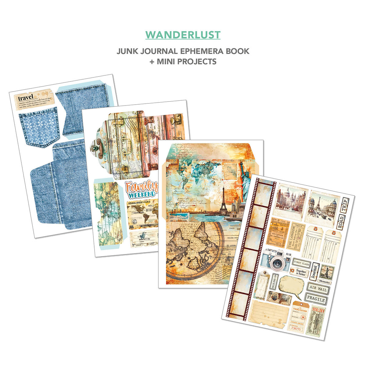 Ciao Bella - Junk Journal & Ephemera Book - Wanderlust