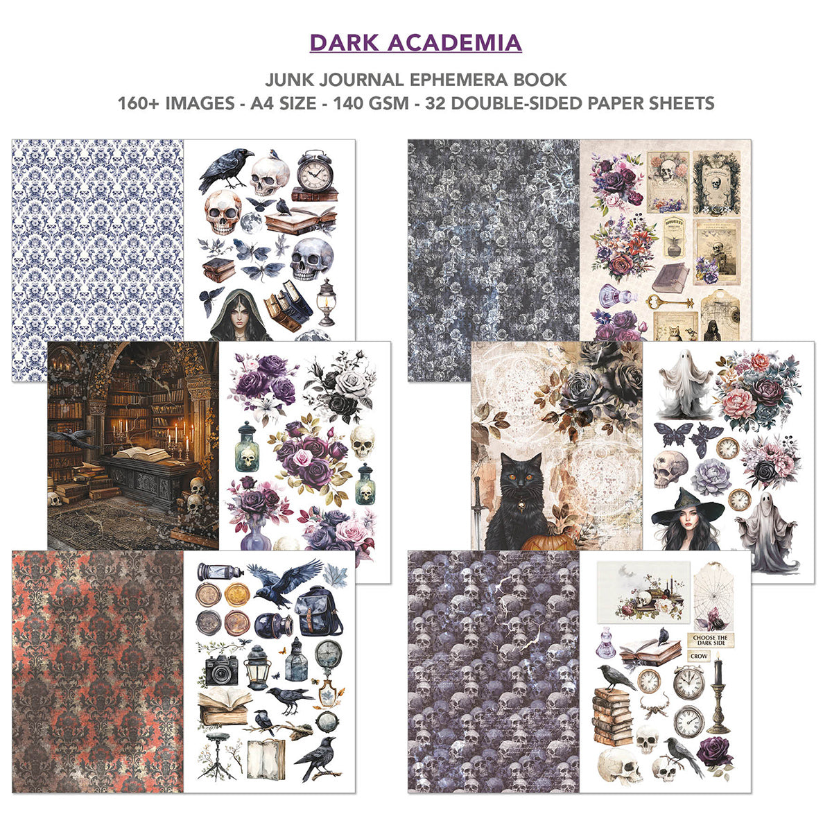 Ciao Bella - Junk Journal & Ephemera Book - Dark Academia