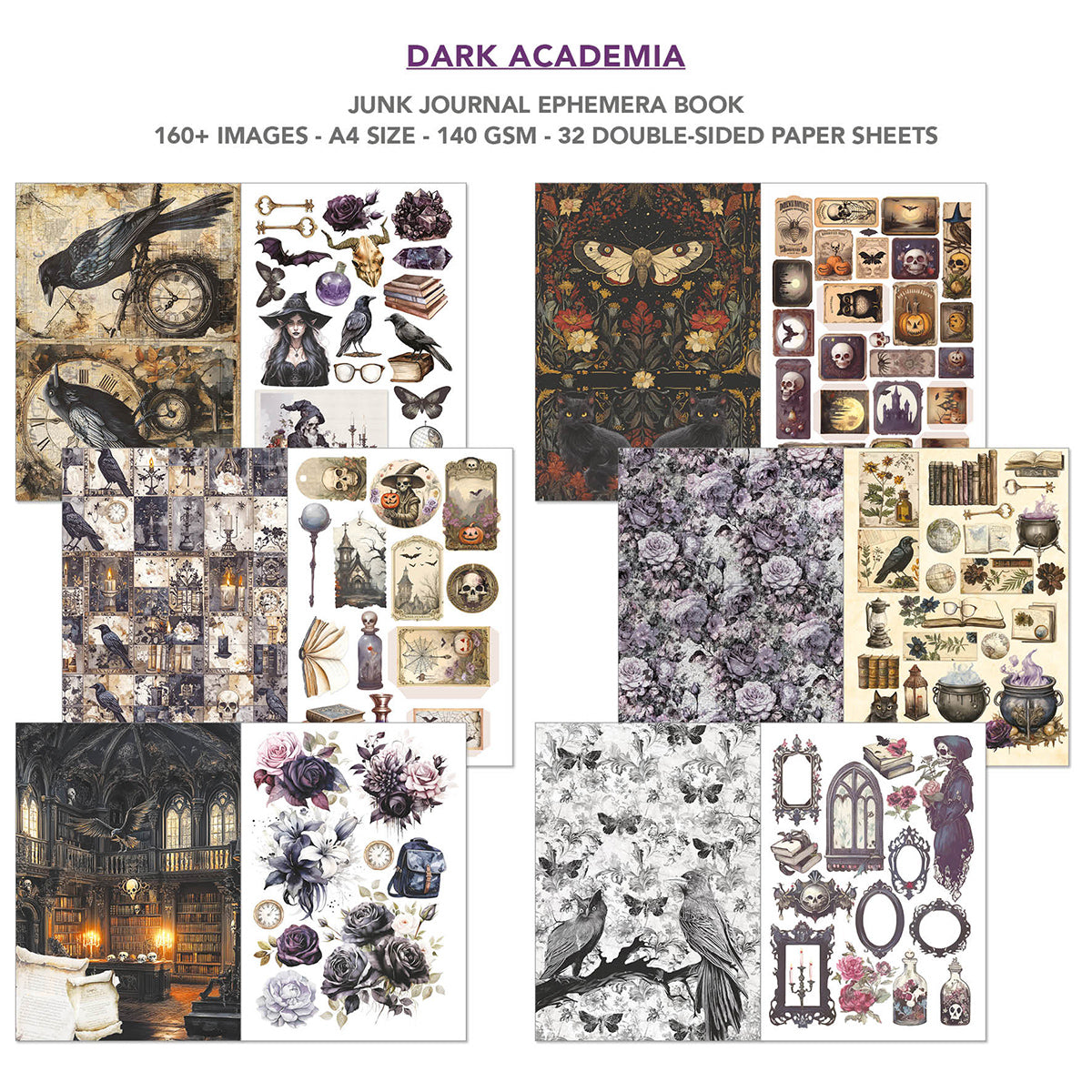 Ciao Bella - Junk Journal & Ephemera Book - Dark Academia