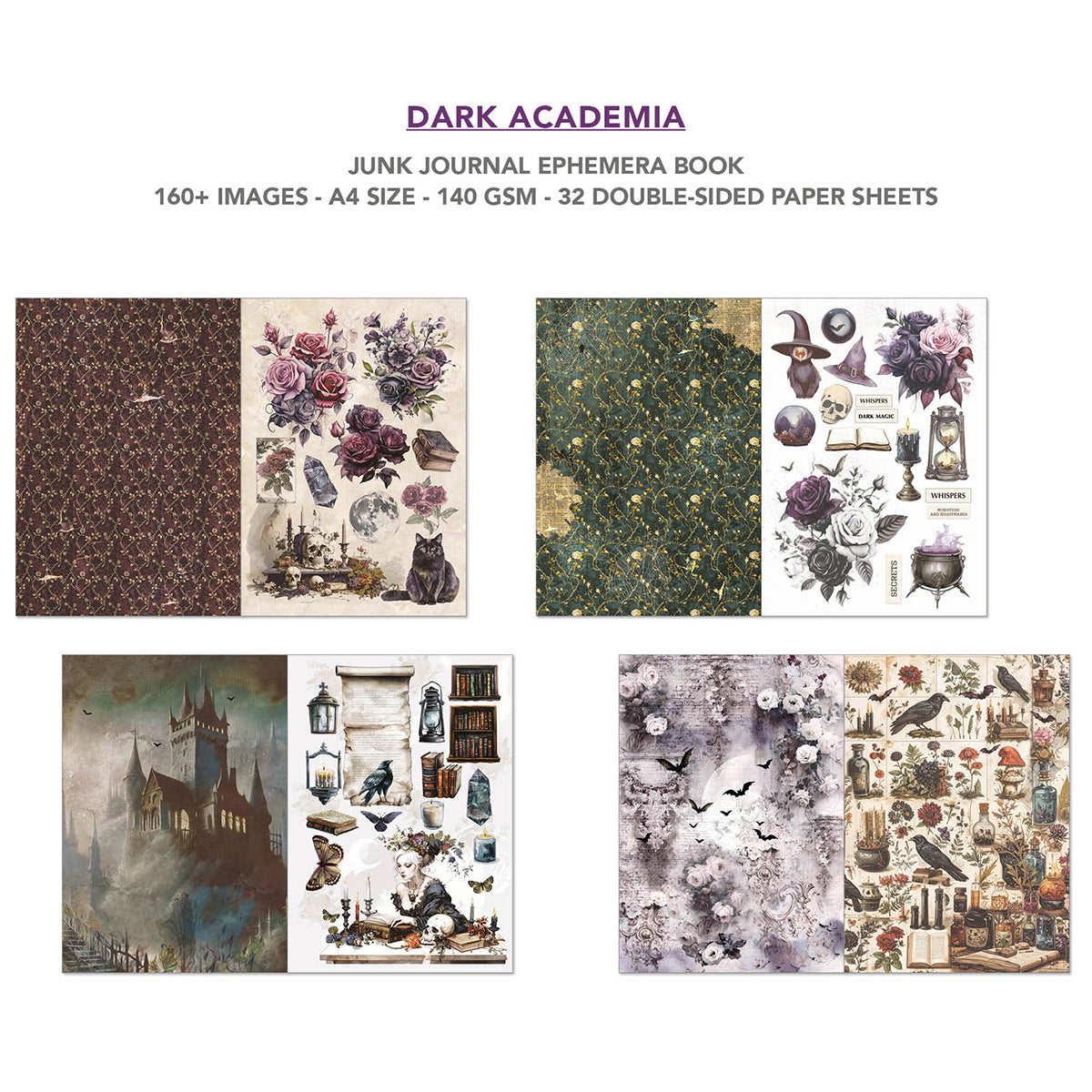 Ciao Bella - Junk Journal & Ephemera Book - Dark Academia