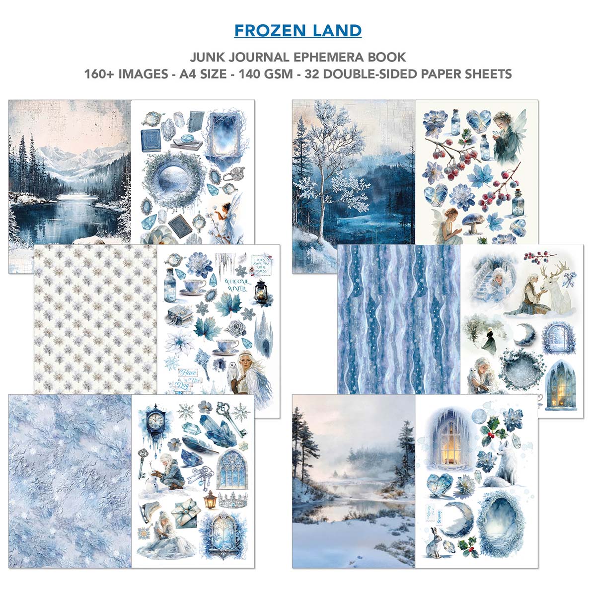 Ciao Bella - Junk Journal & Ephemera Book - Frozen Land
