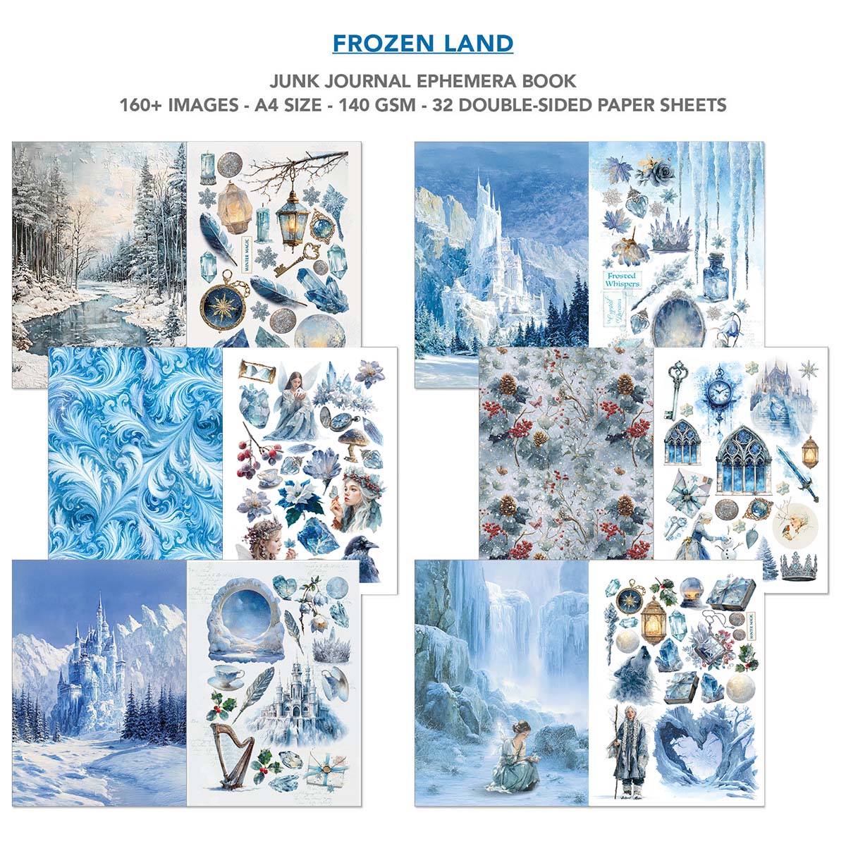 Ciao Bella - Junk Journal & Ephemera Book - Frozen Land