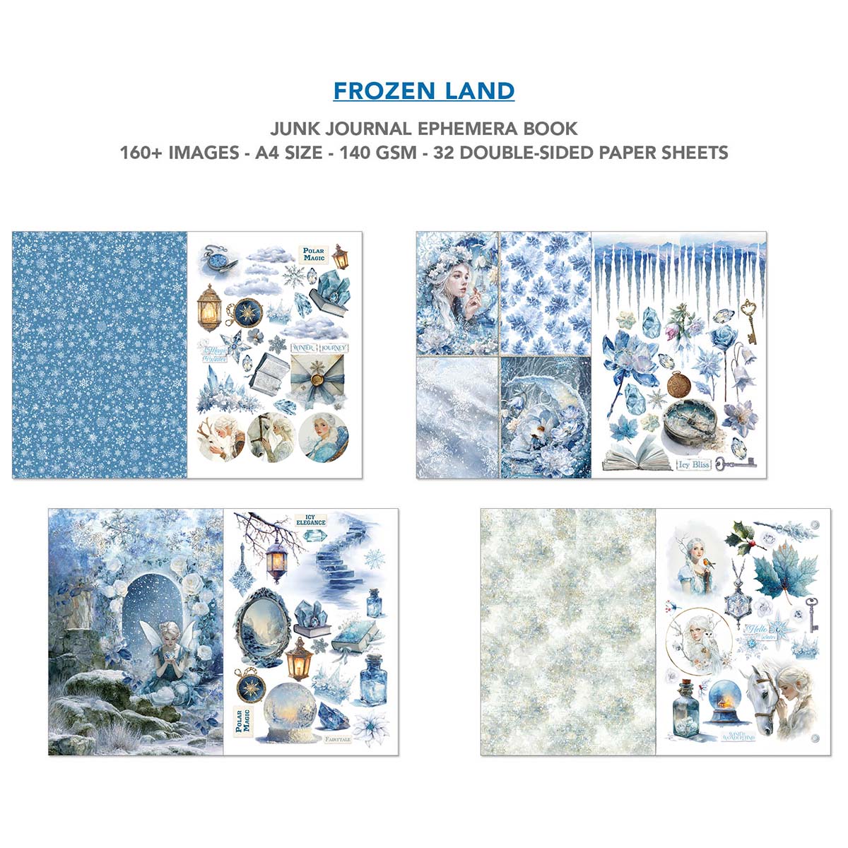 Ciao Bella - Junk Journal & Ephemera Book - Frozen Land