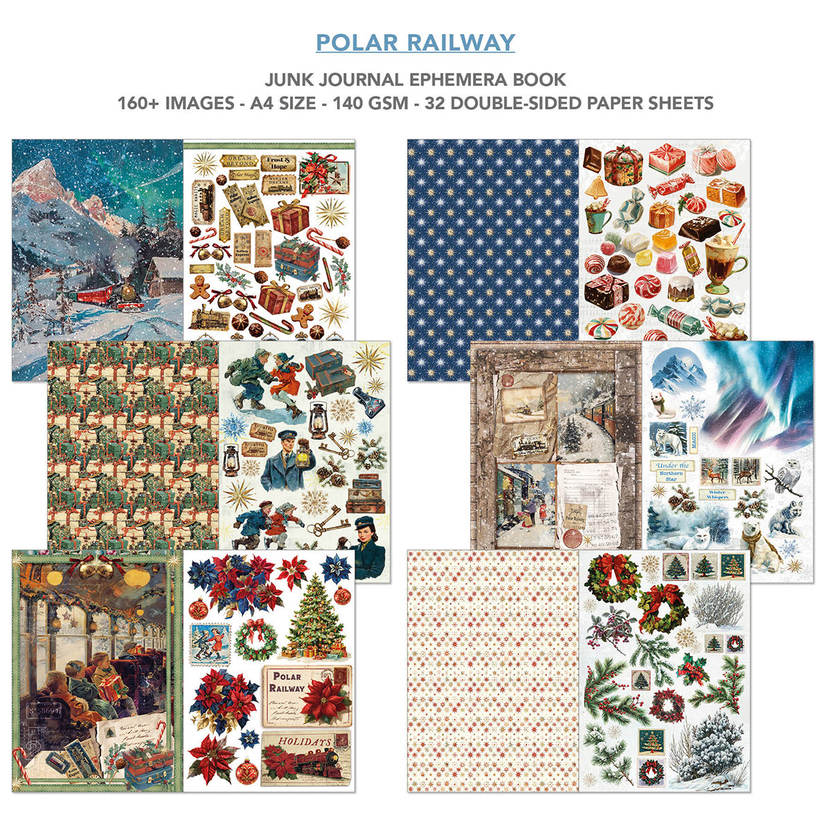 Ciao Bella - Junk Journal & Ephemera Book - Polar Railway