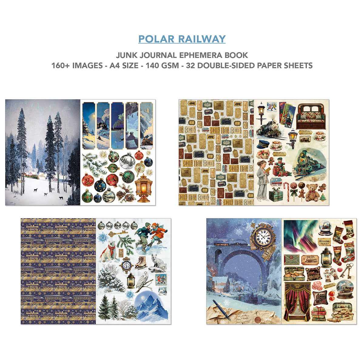 Ciao Bella - Junk Journal & Ephemera Book - Polar Railway