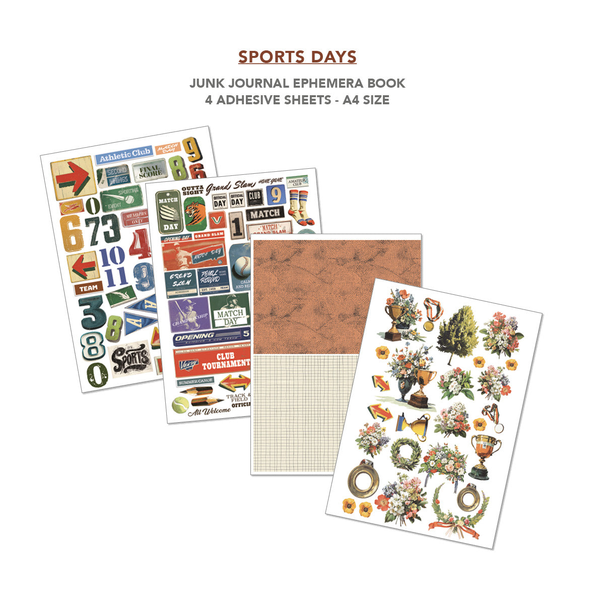 Ciao Bella - Junk Journal & Ephemera Book - Sports Days