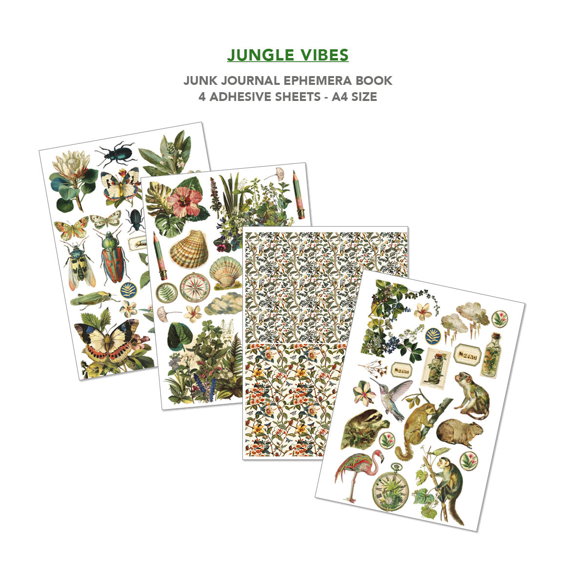 Ciao Bella - Junk Journal & Ephemera Book - Jungle Vibes