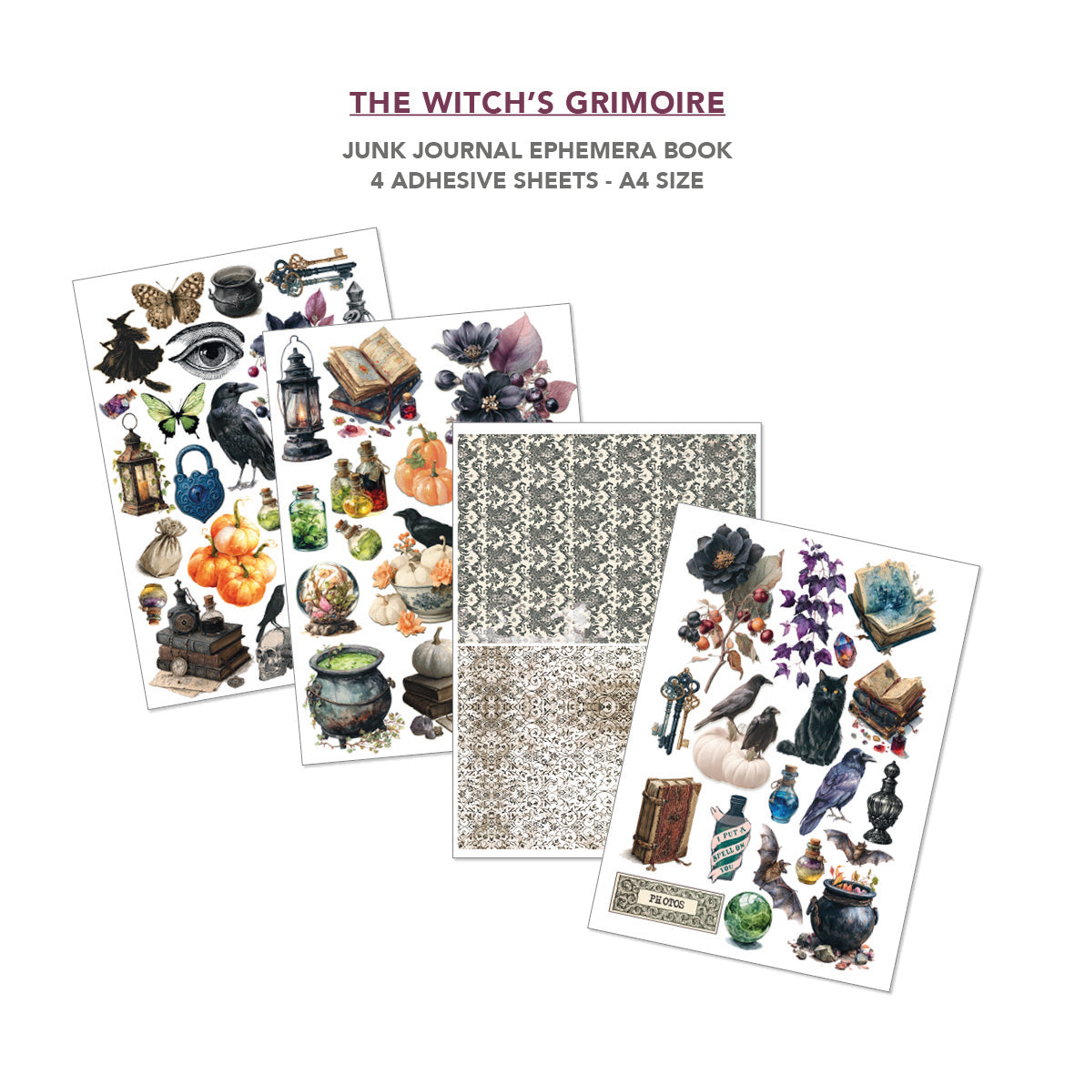 Ciao Bella - Junk Journal & Ephemera Book -The Witch's Grimoire