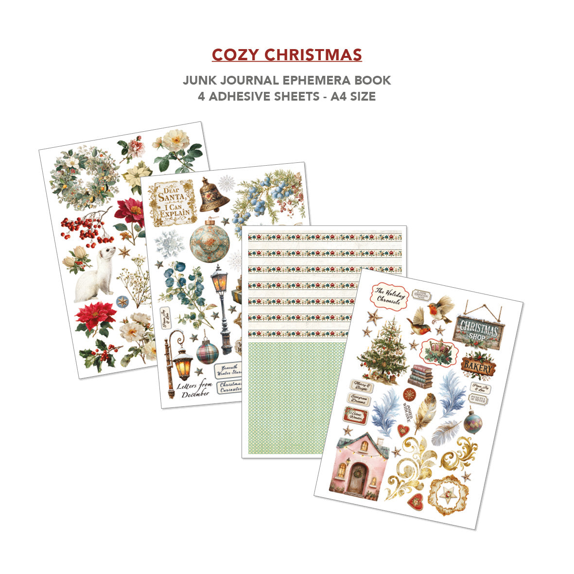 Ciao Bella - Junk Journal & Ephemera Book - Cozy Christmas