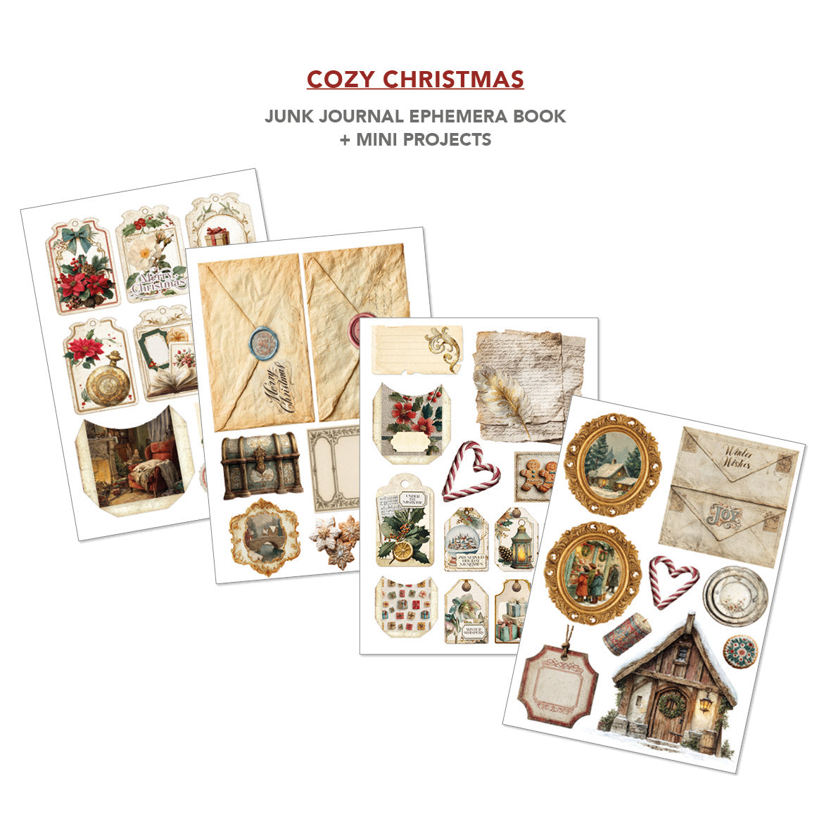 Ciao Bella - Junk Journal & Ephemera Book - Cozy Christmas