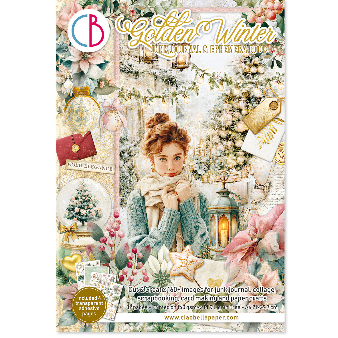 Ciao Bella - Junk Journal & Ephemera Book - Golden Winter