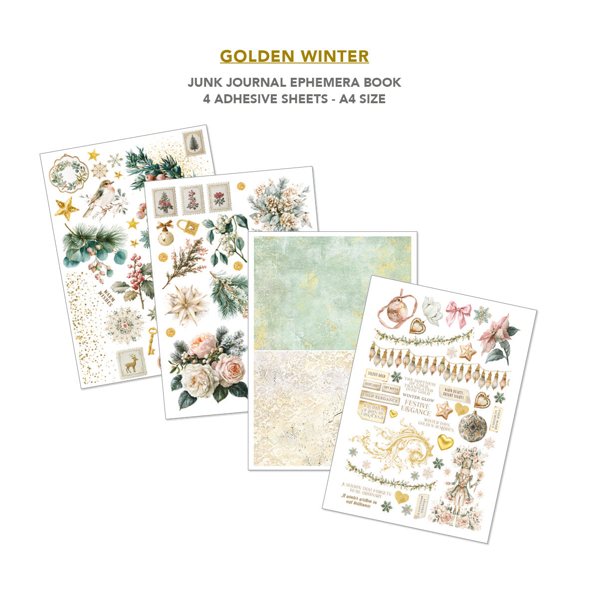 Ciao Bella - Junk Journal & Ephemera Book - Golden Winter