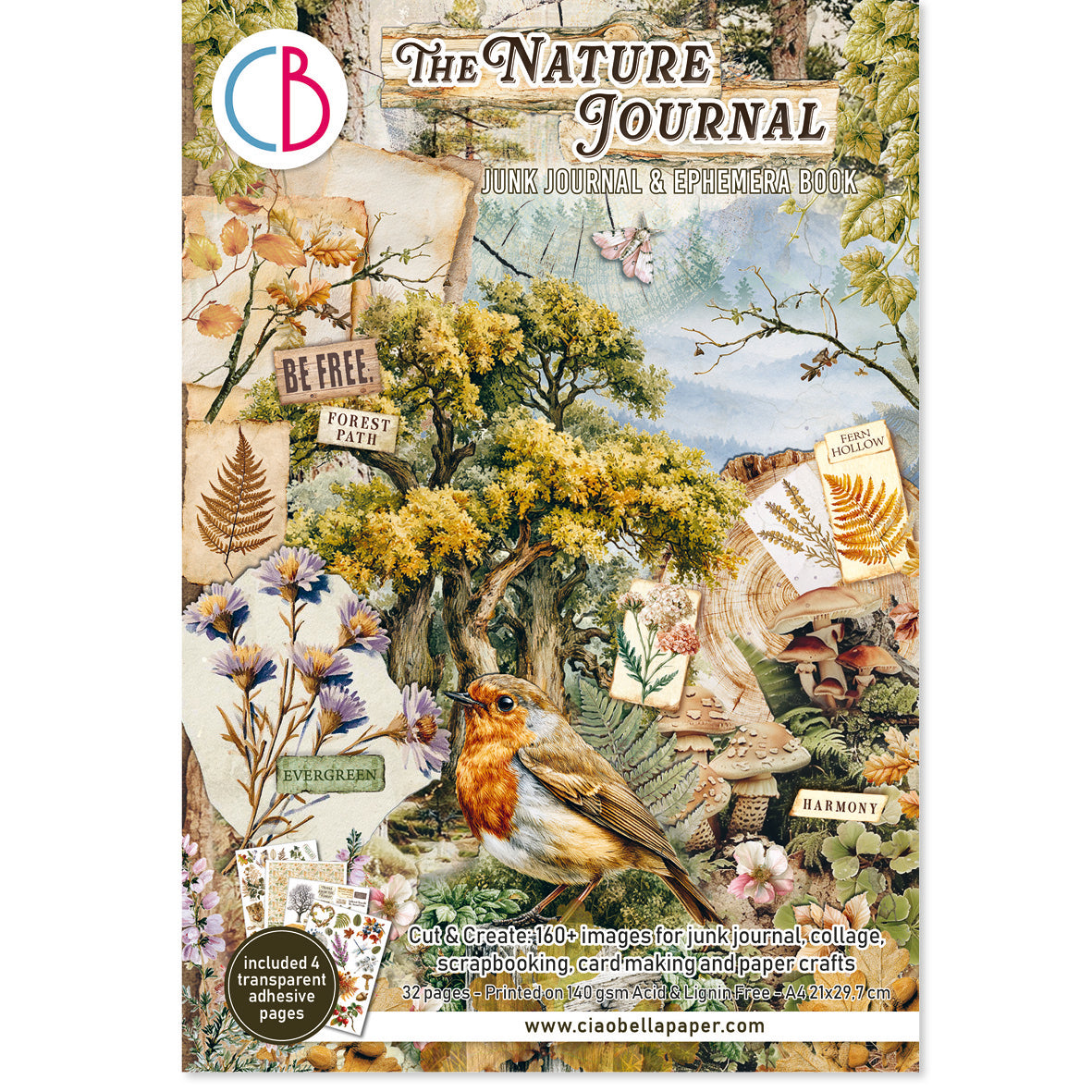 Ciao Bella - Junk Journal & Ephemera Book -The Nature Journal