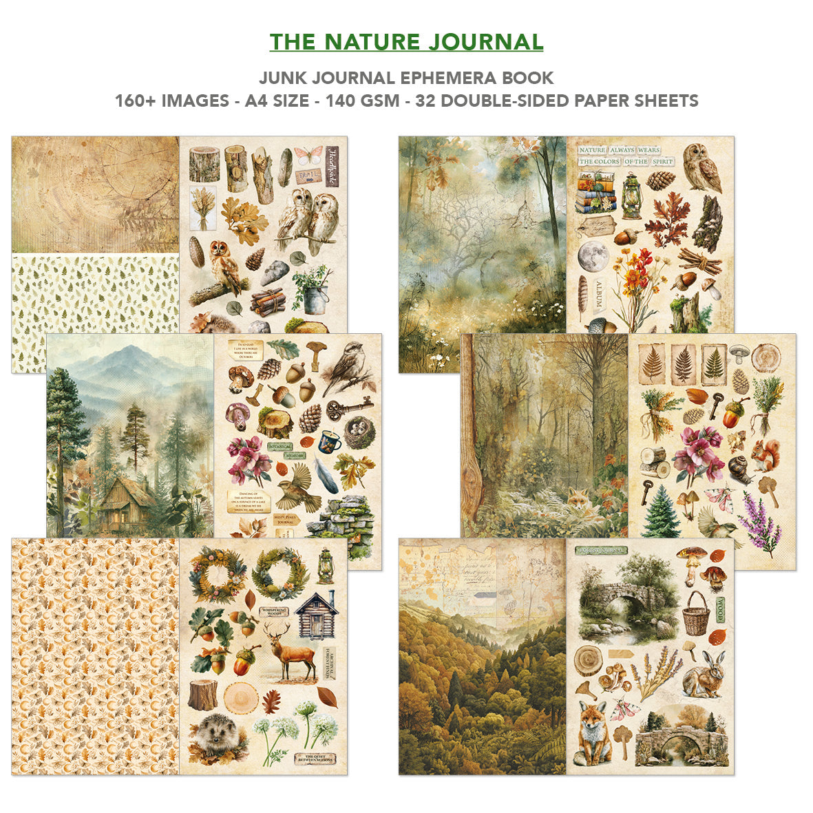 Ciao Bella - Junk Journal & Ephemera Book -The Nature Journal