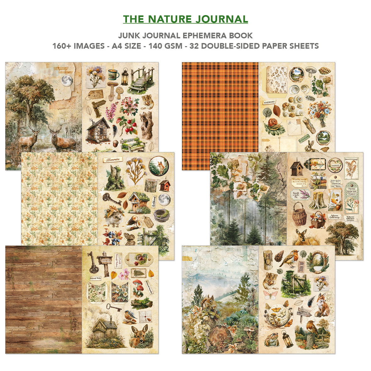 Ciao Bella - Junk Journal & Ephemera Book -The Nature Journal