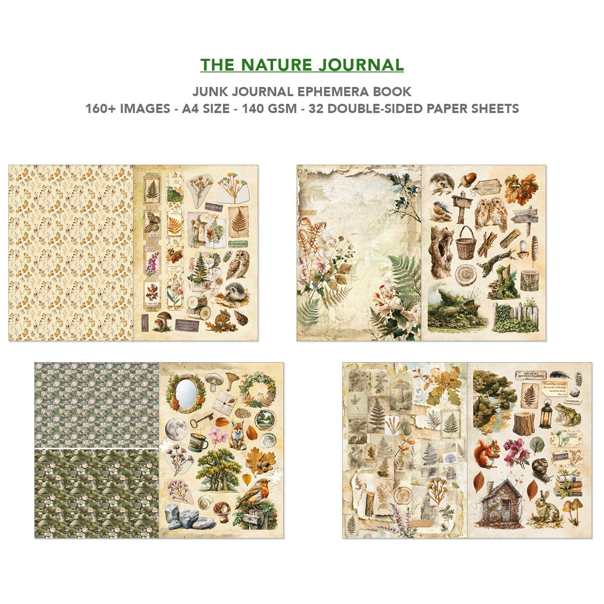 Ciao Bella - Junk Journal & Ephemera Book -The Nature Journal