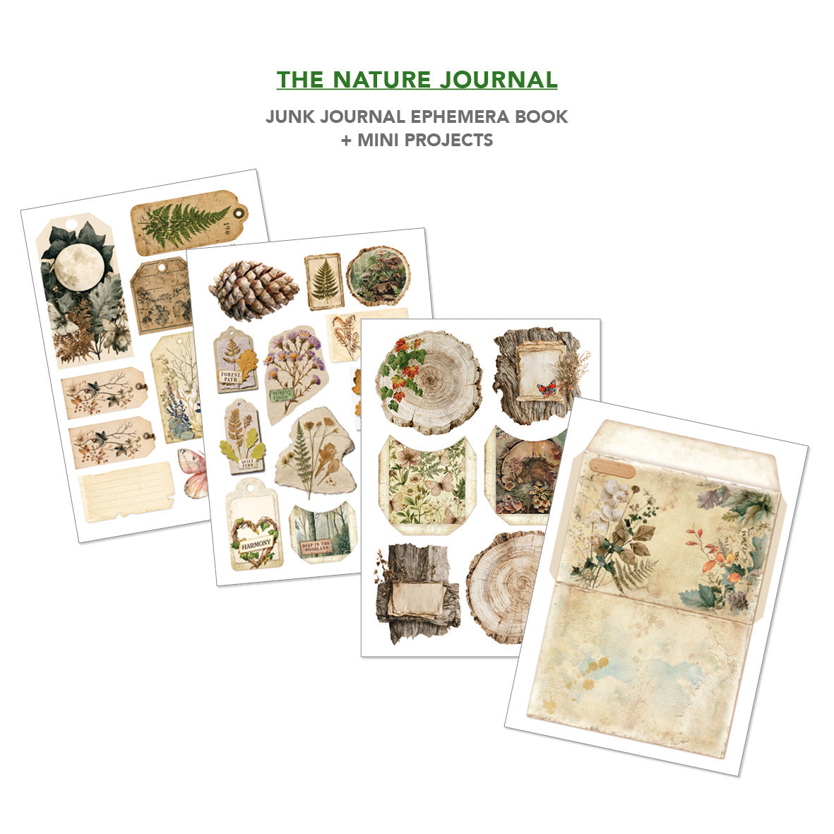 Ciao Bella - Junk Journal & Ephemera Book -The Nature Journal