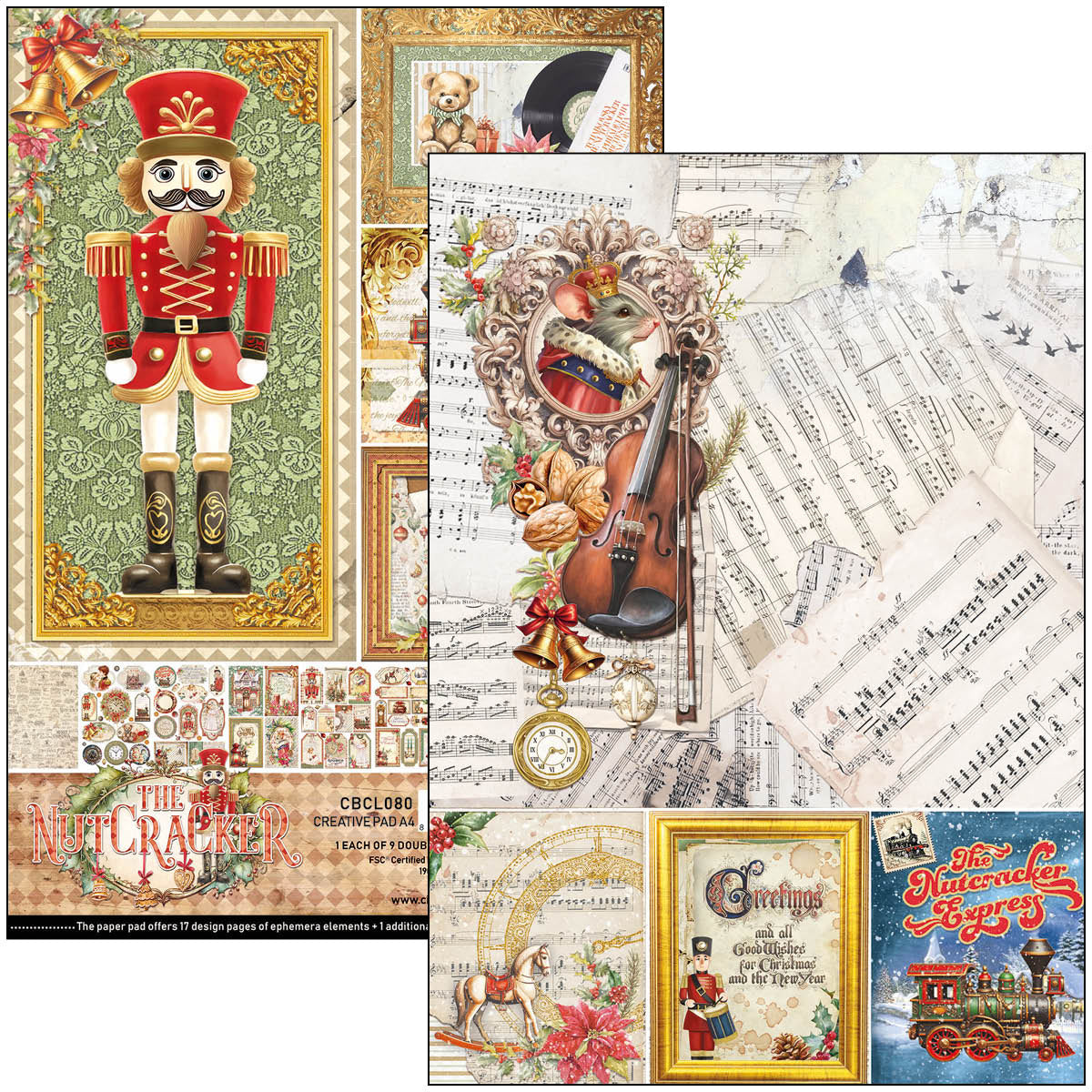 Ciao Bella - The Nutcracker - Paper Pack   (9 ark) A4