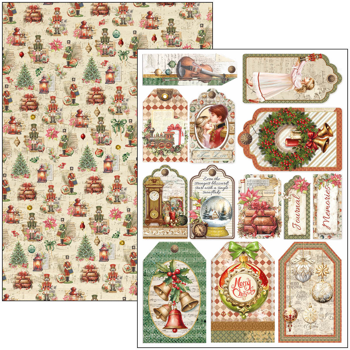 Ciao Bella - The Nutcracker - Paper Pack   (9 ark) A4