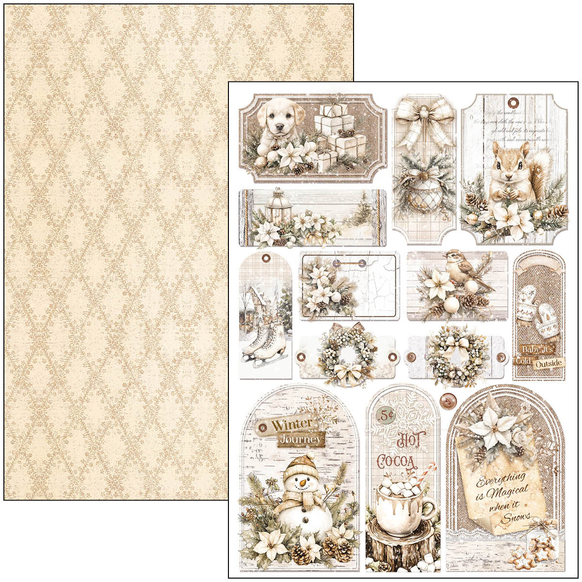 Ciao Bella - Winter Season - Paper Pack   (9 ark) A4