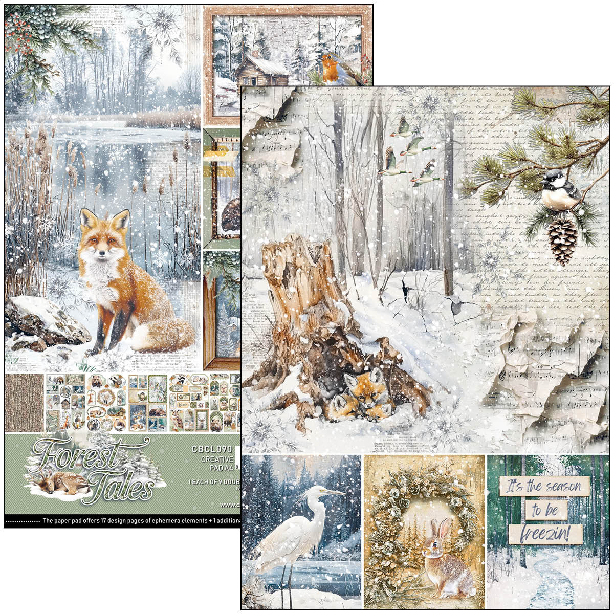 Ciao Bella - Forest Tales - Paper Pack   (9 ark) A4