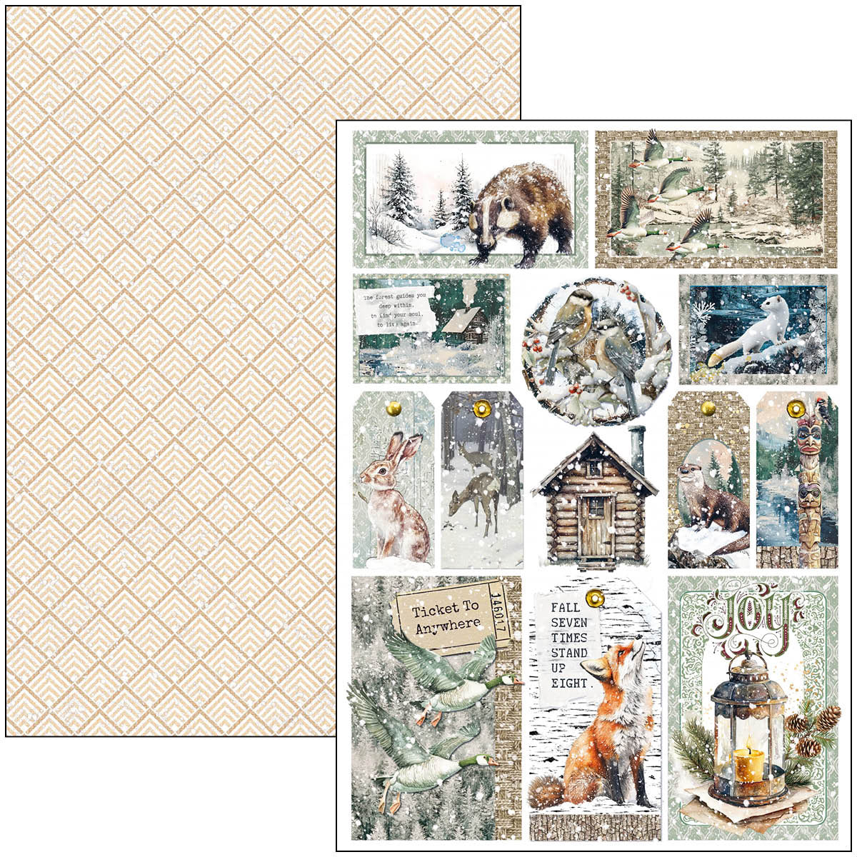 Ciao Bella - Forest Tales - Paper Pack   (9 ark) A4