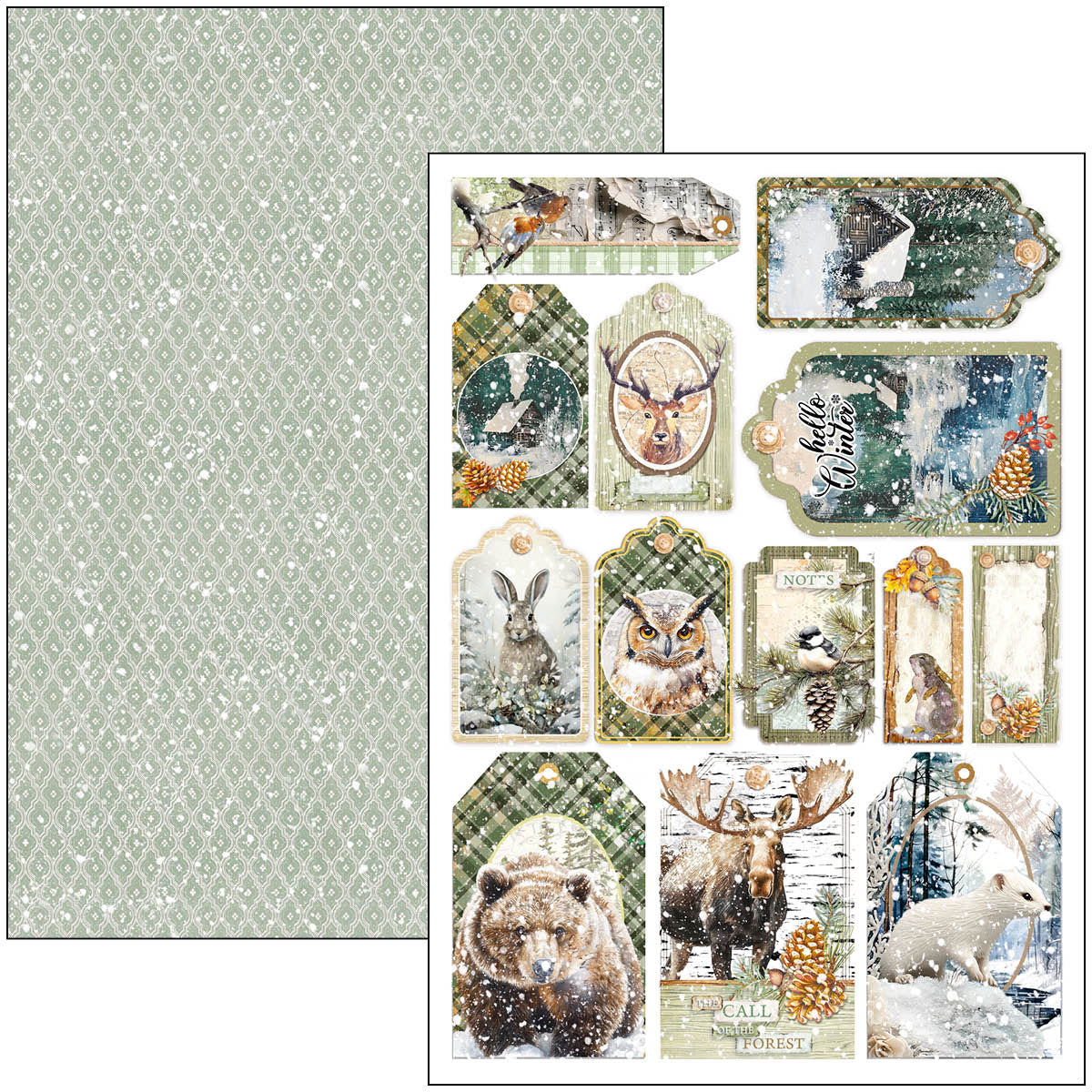Ciao Bella - Forest Tales - Paper Pack   (9 ark) A4
