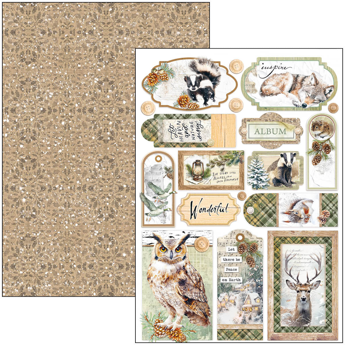 Ciao Bella - Forest Tales - Paper Pack   (9 ark) A4