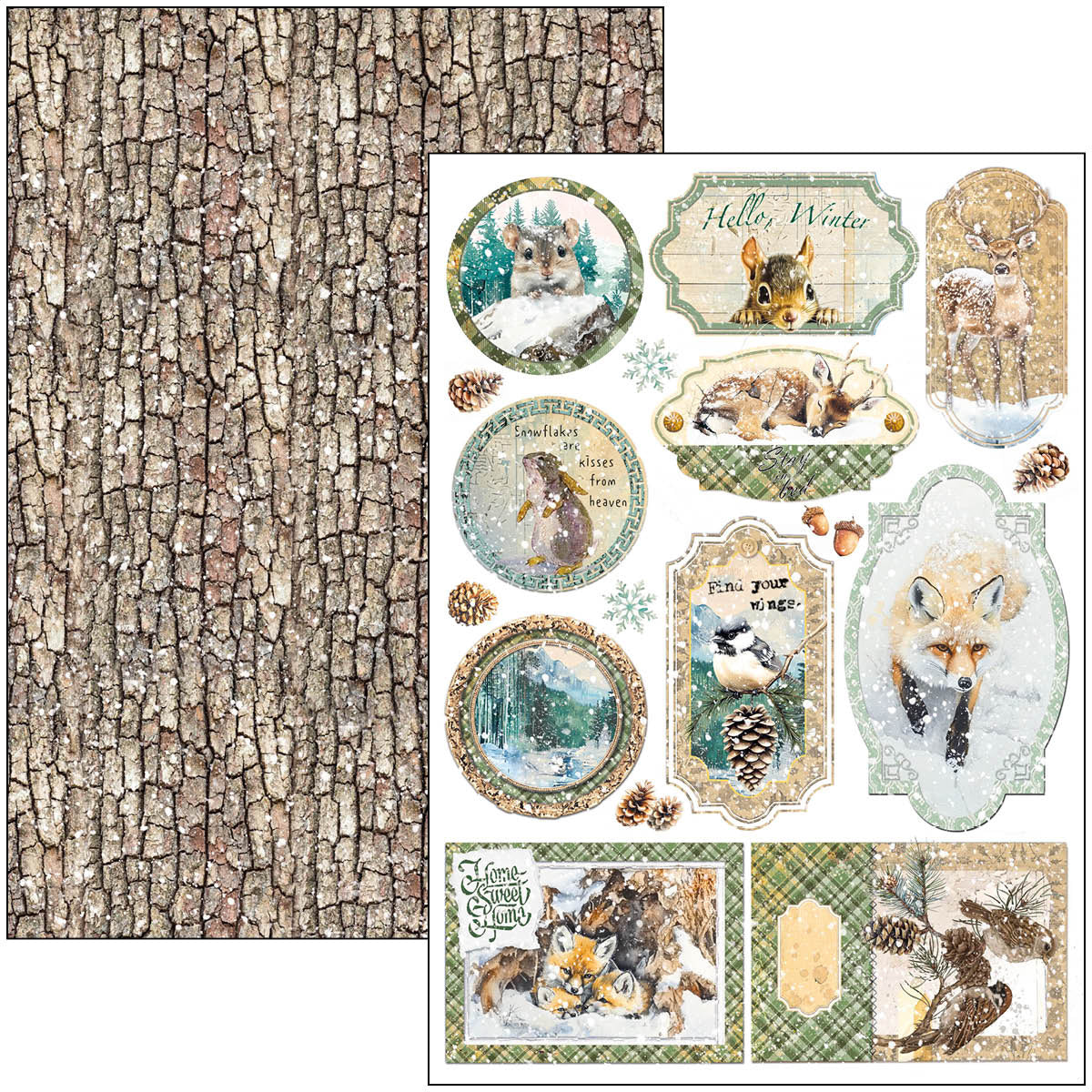 Ciao Bella - Forest Tales - Paper Pack   (9 ark) A4