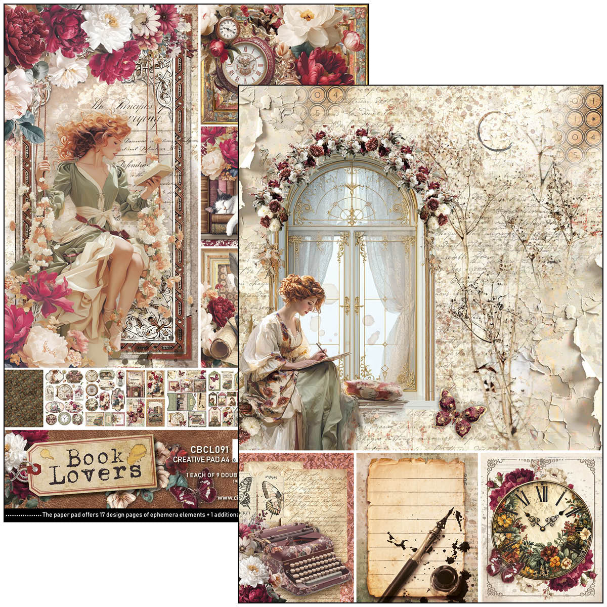 Ciao Bella - Book Lovers - Paper Pack   (9 ark) A4
