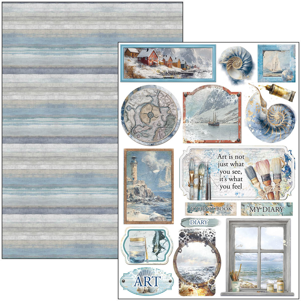 Ciao Bella - An Artist Journey - Paper Pack   (9 ark) A4