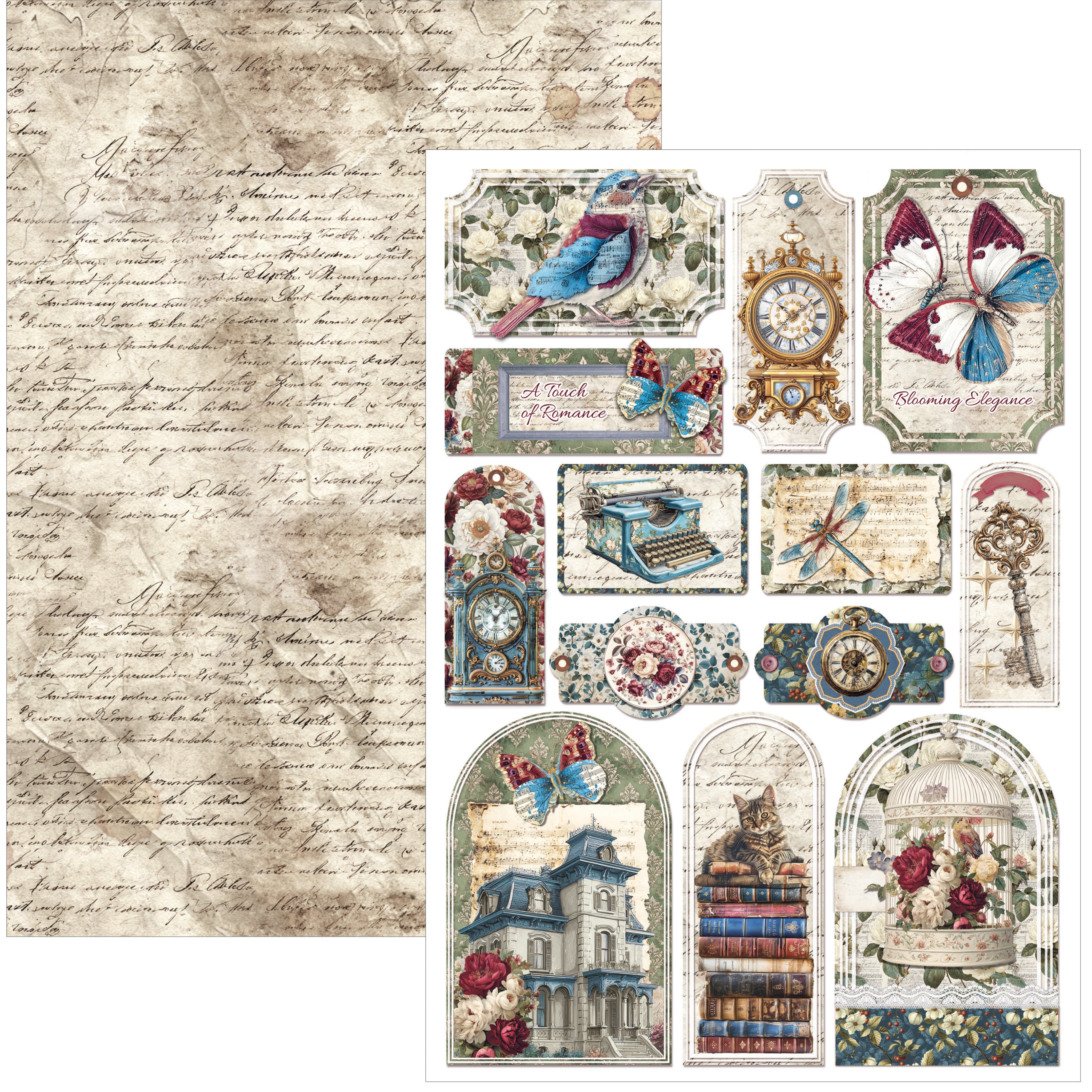 Ciao Bella - Bohemian Burgundy - Paper Pack   (9 ark) A4