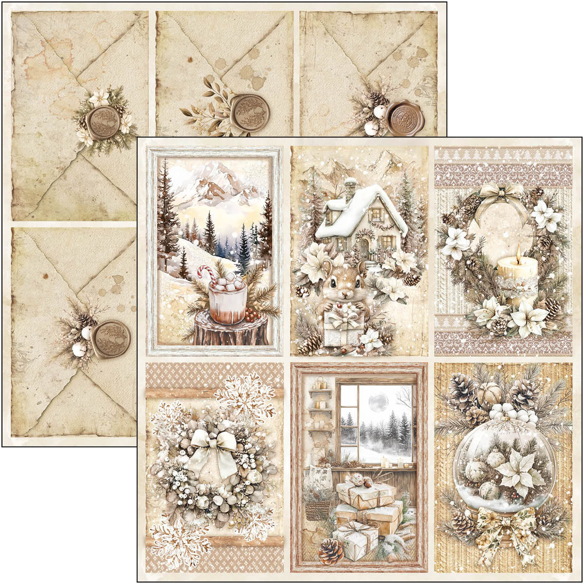 Ciao Bella - Winter Season - Paper Pad  - 8 x 8"