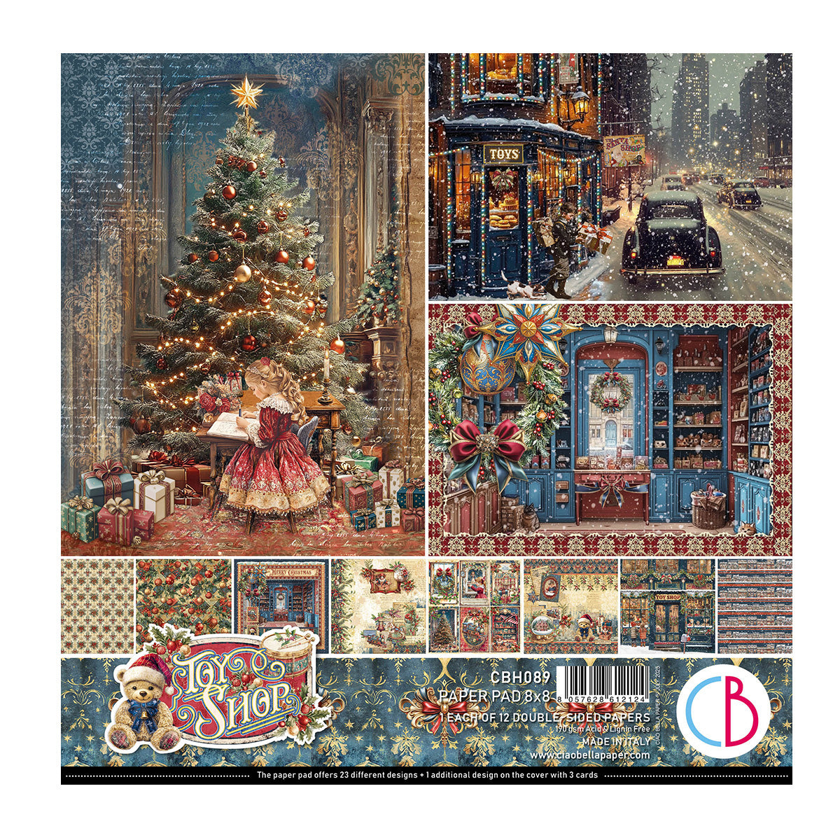 Ciao Bella - Toy Shop - Paper Pad  - 8 x 8"