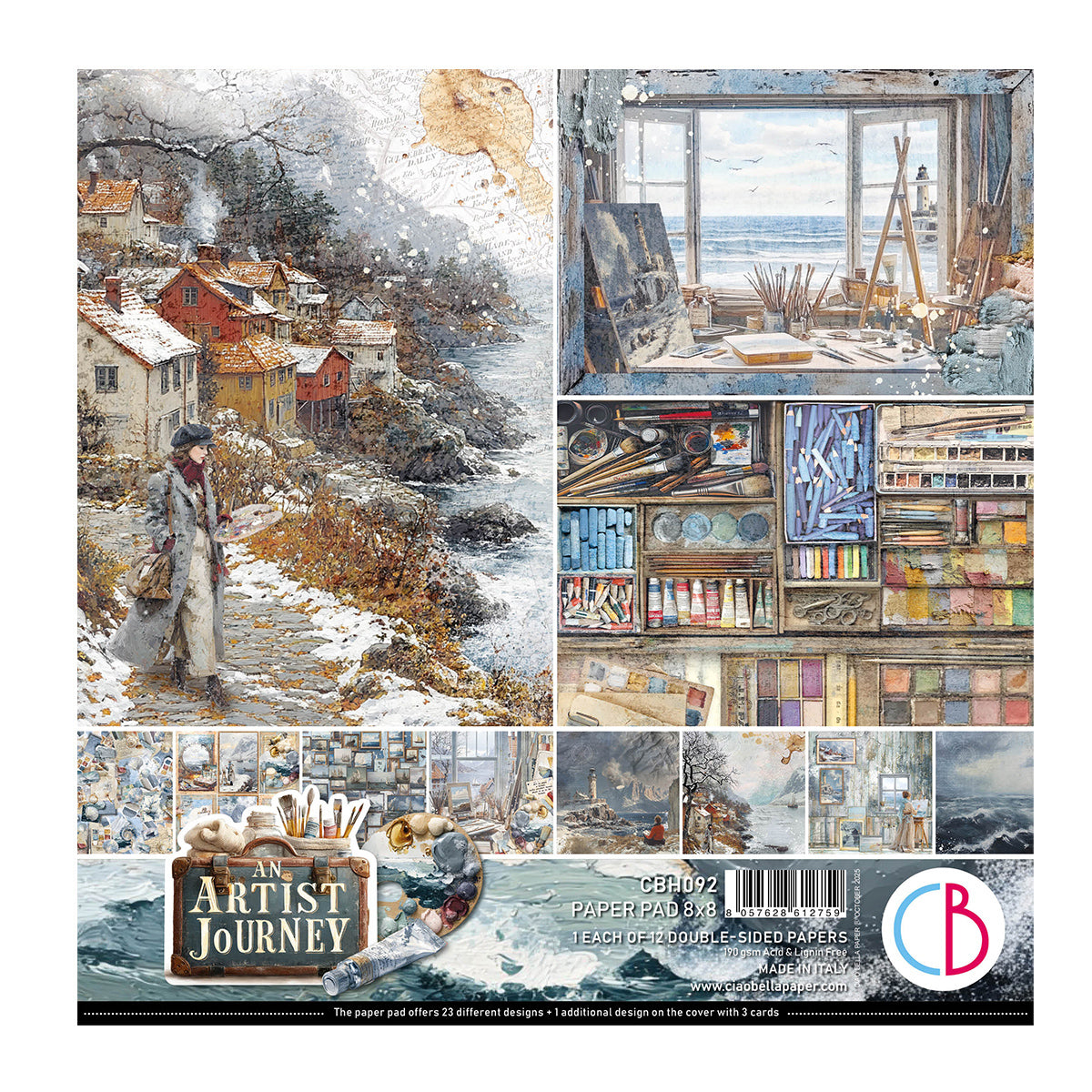 Ciao Bella - An Artist Journey - Paper Pad  - 8 x 8"