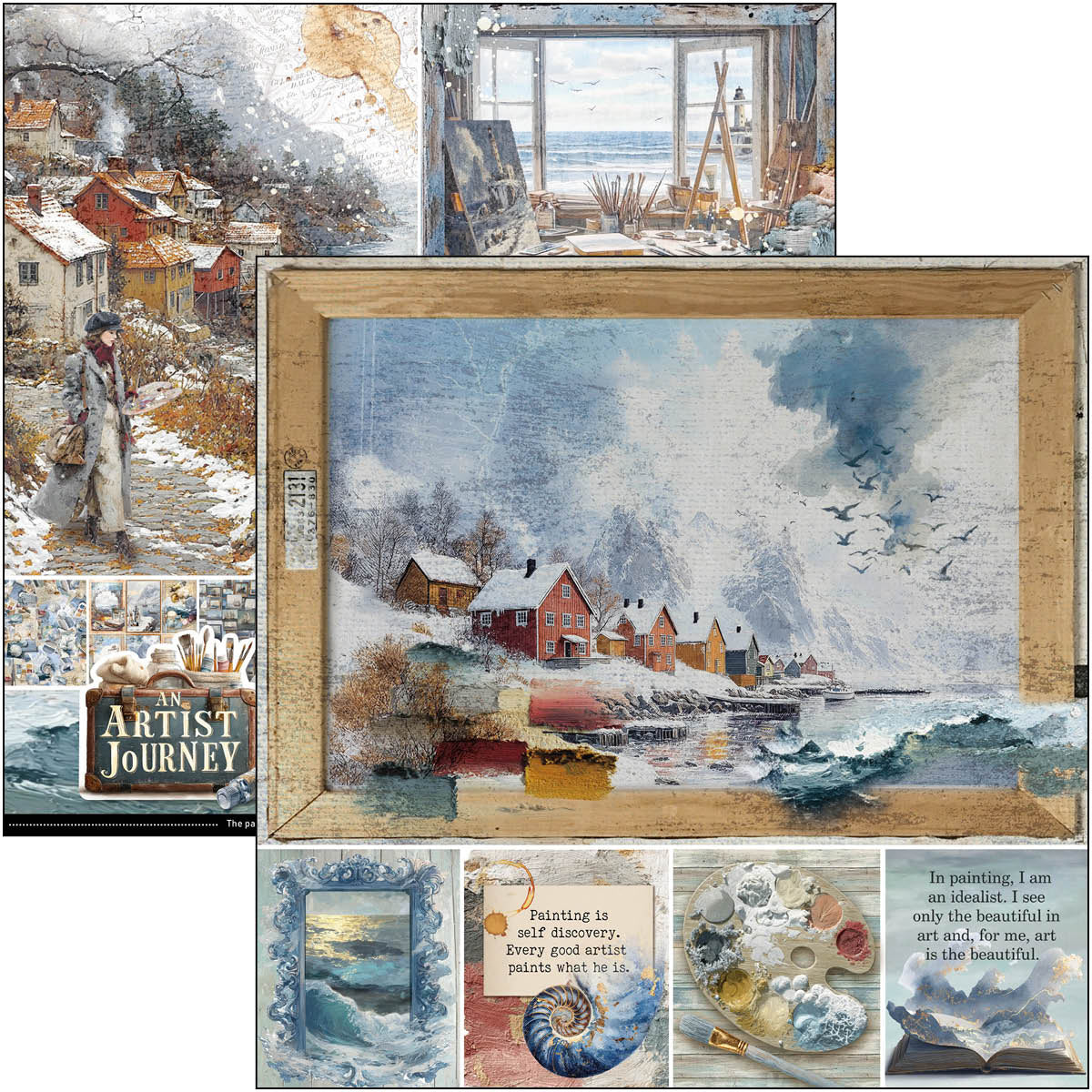 Ciao Bella - An Artist Journey - Paper Pad  - 8 x 8"